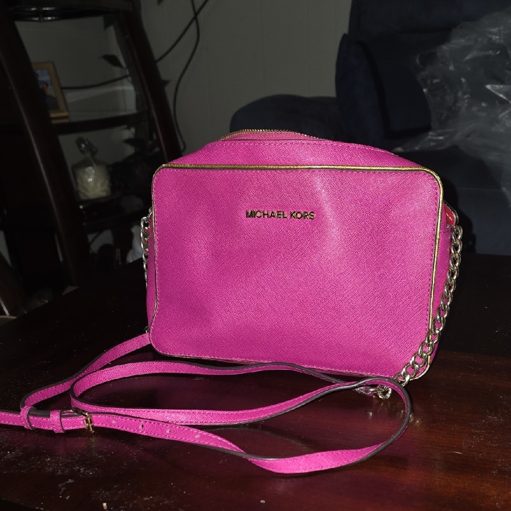 Michael Kors Fuchsia Crossbody Bag